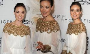 Olivia Wilde In White Gown